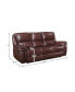 Фото #7 товара White Label Colin 87" Leather Match Lay Flat Double Reclining Sofa