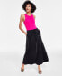 ფოტო #1 პროდუქტის Women's Metallic Cargo Maxi Skirt, XXS-4X, Created for Macy's