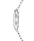 ფოტო #7 პროდუქტის Women's Rubaiyat Diamond (1/3 ct. t.w.) Stainless Steel and White Ceramic Bracelet Watch 35mm