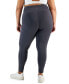 Фото #3 товара Брюки спортивные ID Ideology плюс размер Вытянутые брюки полной длины, созданные для Macy's