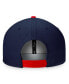Фото #2 товара Men's Navy, Red Columbus Blue Jackets Iconic Color Blocked Snapback Hat