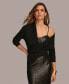 Фото #1 товара Кардиган для женщин DKNY Wrap Front Open Donna Karan