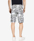 Фото #2 товара Men's Belted Twill Tape Cargo Shorts