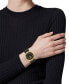 ფოტო #5 პროდუქტის Women's Swiss Black Leather Strap Watch 36mm