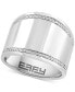 ფოტო #1 პროდუქტის EFFY® Diamond Wide Statement Ring (1/6 ct. t.w.) in Sterling Silver