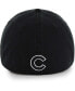 Фото #2 товара 47 Brand Men's Black Chicago Cubs Crosstown Classic Franchise Fitted Hat