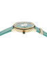Versace Damen Armbanduhr MEDUSA ALCHEMY hellgrün, gold 38 mm VE6F00723