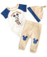 ფოტო #1 პროდუქტის Baby Boys Mickey Mouse Bodysuit, Pants & Hat, 3 Piece Set