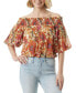 Фото #1 товара Women's Alana Floral-Print Off-The-Shoulder Top