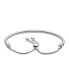 ფოტო #2 პროდუქტის Moments Cubic Zirconia Snake Chain Slider Bracelet