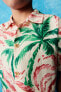 Palm tree print shirt