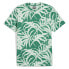 Фото #1 товара Puma Essential Palm Resort Graphic Crew Neck Short Sleeve T-Shirt Mens Green Cas