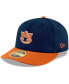 ფოტო #2 პროდუქტის Men's Navy, Orange Auburn Tigers Basic Low Profile 59Fifty Fitted Hat