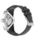 Фото #2 товара Наручные часы Movado men's Swiss Automatic Museum Black Calfskin Leather Strap Watch 40mm.