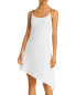 Фото #1 товара Aqua Chain Strap Asymmetric Slip Dress Off White S