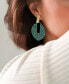 ფოტო #2 პროდუქტის Nihira Teal Patina Sphere Drop Earrings