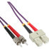 Фото #1 товара InLine Fiber Optical Duplex Cable SC/ST 50/125µm OM4 7.5m