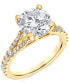 Фото #2 товара Certified Lab Grown Diamond Split Shank Engagement Ring (3-3/8 ct. t.w.) in 14k Gold