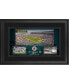 Фото #1 товара Jacksonville Jaguars Framed 10" x 18" Stadium Panoramic Collage with Game-Used Football - Limited Edition of 500