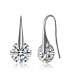 Фото #1 товара Sterling Silver Cubic Zirconia Stylish Party Earrings