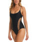 Women's Side-Cutout Strappy-Back One-Piece Swimsuit