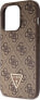 Guess Guess GUHCP15XP4TDSCPW iPhone 15 Pro Max 6.7" brązowy/brown hardcase Crossbody 4G Metal Logo