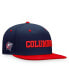 Men's Navy, Red Columbus Blue Jackets Heritage City Two-Tone Snapback Hat