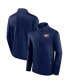Фото #1 товара Куртка с полной молнией Fanatics мужская синяя Montreal Canadiens Authentic Pro Rink Fleece