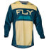 FLY RACING Kinetic Reload long sleeve T-shirt Beige / Blue, M - фото #2