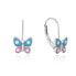 Gentle silver earrings Butterflies E0000167