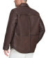 ფოტო #2 პროდუქტის Men's The Mogador Leather Overshirt