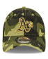 ფოტო #3 პროდუქტის Men's Camo Oakland Athletics 2022 Armed Forces Day 9TWENTY Adjustable Hat