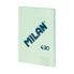 MILAN Glued Notebook Grid Paper 48 A4 Sheets 1918 Series