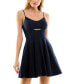 ფოტო #1 პროდუქტის Juniors' Cutout Midriff Party Dress