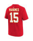 Toddler Boys and Girls Patrick Mahomes Red Kansas City Chiefs Super Bowl LVIII Player Name and Number T-shirt