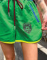 Labelrail x Daisy Birchall mini football shorts in green