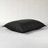 Фото #2 товара King Heavyweight Linen Blend Comforter Sham Washed Black - Casaluna