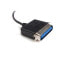 Фото #6 товара StarTech.com 6 ft USB to Parallel Printer Adapter - M/M - 1.9 m - Centronics - USB A - Male/Male - Black - 200 g