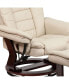 Фото #10 товара Multi-Position Stitched Recliner & Ottoman With Swivel Base