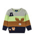 Infant Boys Olive Porcupine Sweater Set