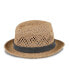 Фото #8 товара Men's Packable Open Weave Fedora Hat with Two Interchangeable Bands
