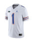 ფოტო #3 პროდუქტის Men's #1 White Florida Gators Game Jersey