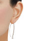 ფოტო #2 პროდუქტის Lab Grown Diamond Pear & Round Threader Earrings (1-1/4 ct. t.w.) in 14k White Gold