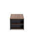 Thornton Modern and Contemporary 39.4" Two-Tone and Finished Wood Storage Coffee Table