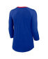 ფოტო #2 პროდუქტის Women's Royal Buffalo Bills Raglan 3/4 Sleeve T-Shirt