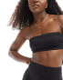 Фото #4 товара ASOS DESIGN Maya mix and match square neck bandeau bikini top in black