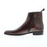 Фото #5 товара Bruno Magli Milton MB2MLTE0 Mens Brown Leather Zipper Casual Dress Boots