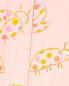 Toddler 1-Piece Ladybug 100% Snug Fit Cotton Footie Pajamas 2T