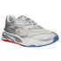 Фото #4 товара Puma Bmw Mms Metallic RsFast Lace Up Mens Silver Sneakers Casual Shoes 30708201