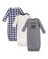 ფოტო #1 პროდუქტის Baby Girl Cotton Gowns, 3-Pack